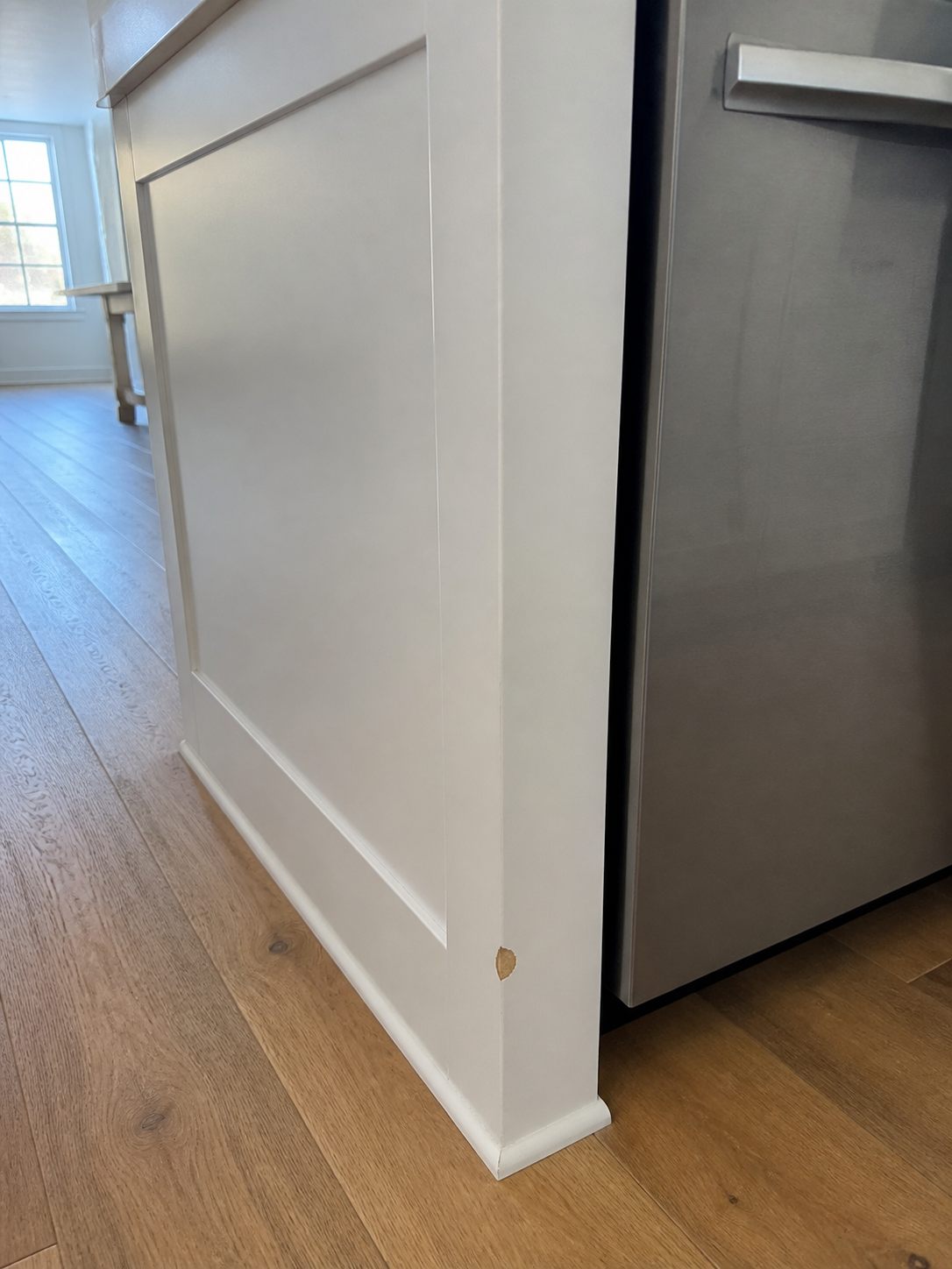 Example cabinet finish issue